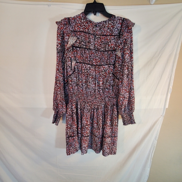 Rails Women's Size Large Faren Midnight Meadow Floral Long Sleeve Dress EUC - Picture 4 of 5